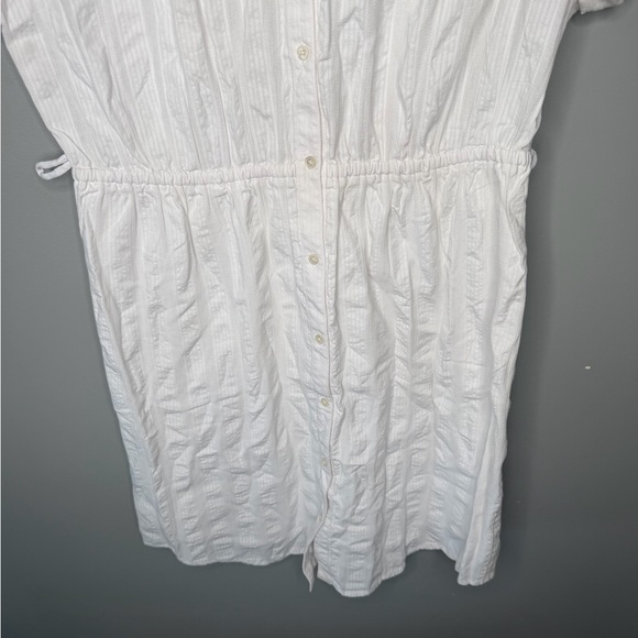 J. Crew Button Through Shirt Dress - Cotton - White - Picture 5 of 10